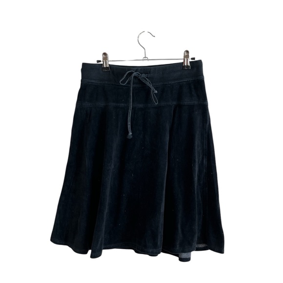 Hard Tail Dresses & Skirts - Hard Tail Black Midi A-Line Skirt with Tie Front